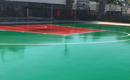 梁平篮球场翻新地面